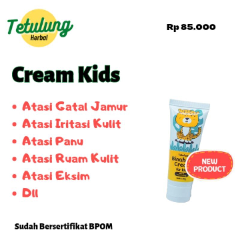 Cream Binahong For Kids Salep Krim Untuk Menghilangkan Panu Pada Wajah Anak