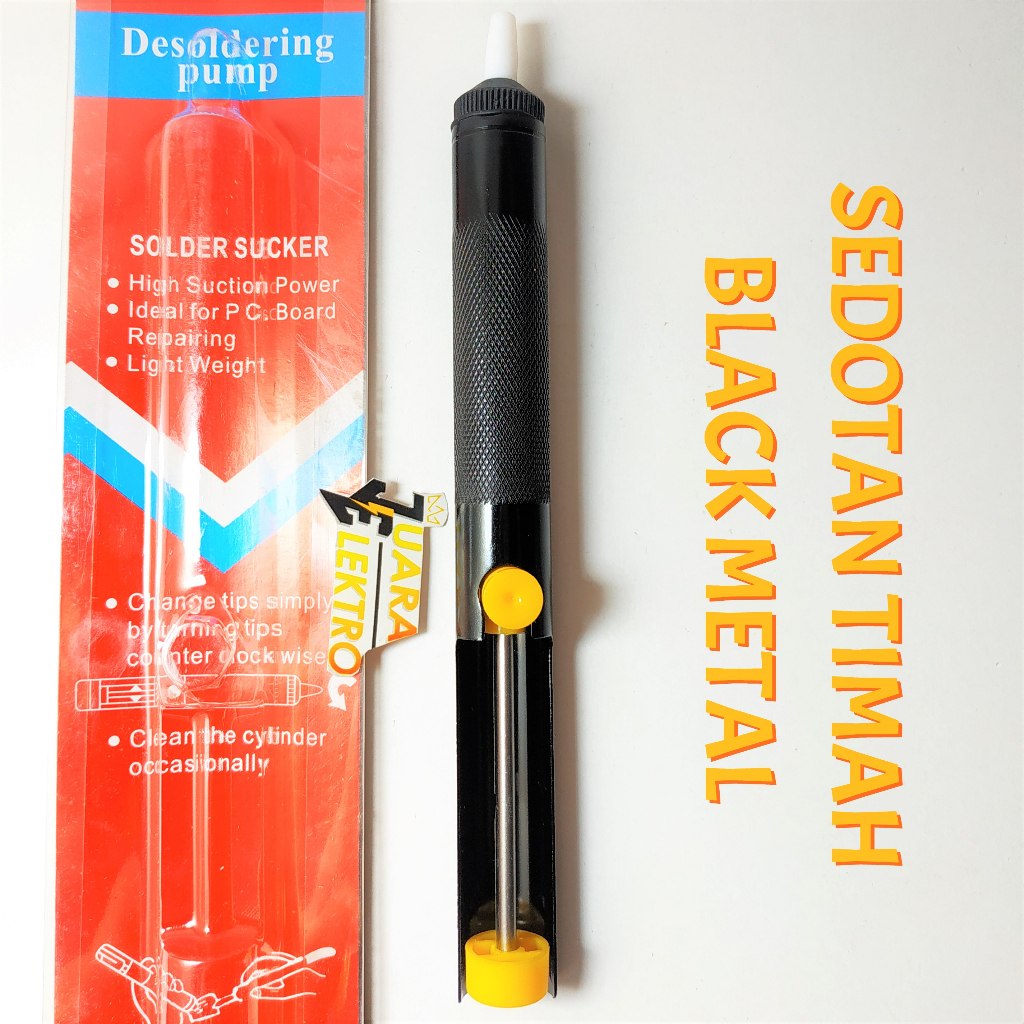 SEDOTAN TIMAH BLACK METAL GS-018 | Desoldering Pump | Penyedot / Penghisap Timah