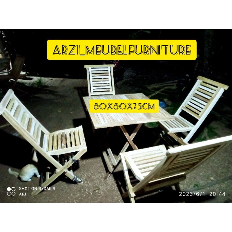 kursi tamu minimalis kursi cafe lipat minimalis