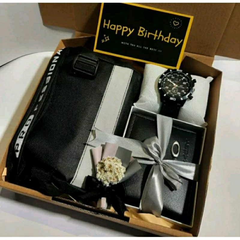 

Hampers Kado Cowo Murah | Kado Ulang Tahun Kekinian | Gift Birthday Graduation Cowo