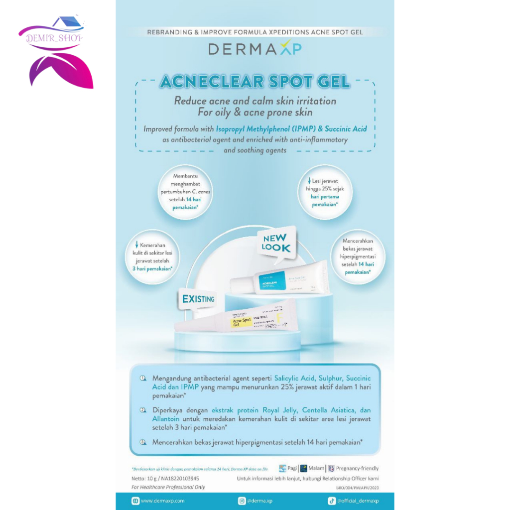 Derma Xp Acneclear Spot Gel 10 gr / Xpeditions Acne Spot Gel