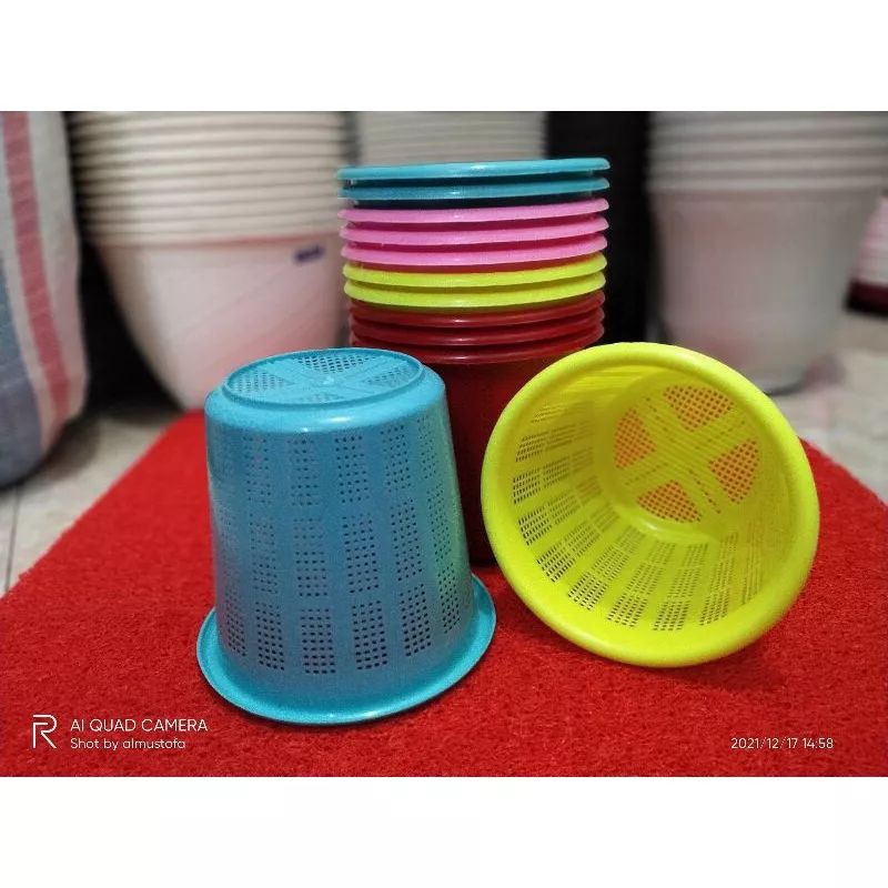 tempat sampah mini bulat 16cm / tempat sampah kecil / tempat sampah plastik mini