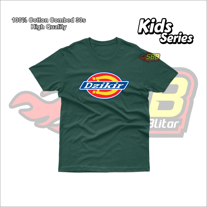 Baju Kaos Anak Dzikir Dickies Unisex Katun