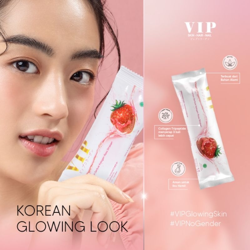 VIP Minuman Kolagen Premium 1 BOX Promo VIP Collagen Drink Kulit Glowing Bebas Jerawat