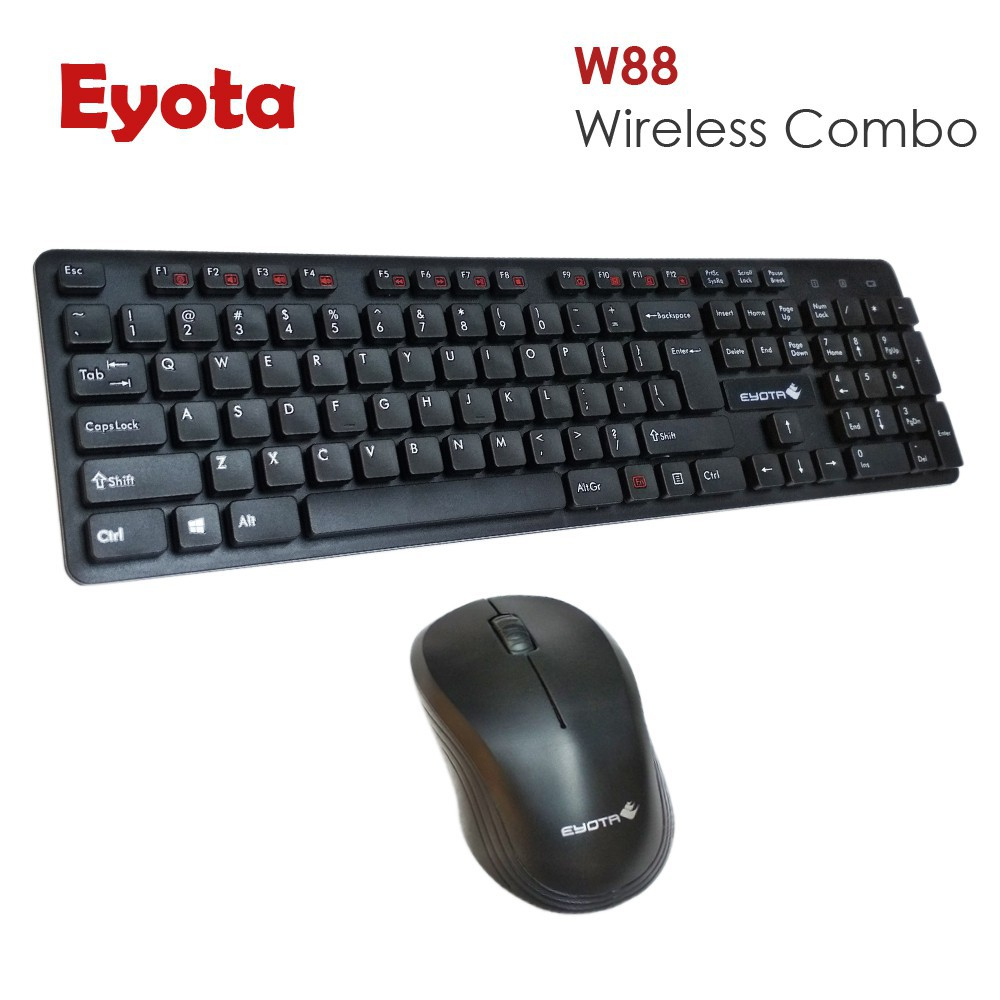 Keyboard Mouse Combo Eyota W88 Wireless Adapter