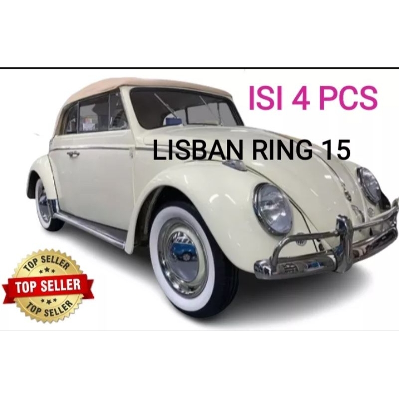 list ban mobil atlas R15 white wall  putih polos(1seat)