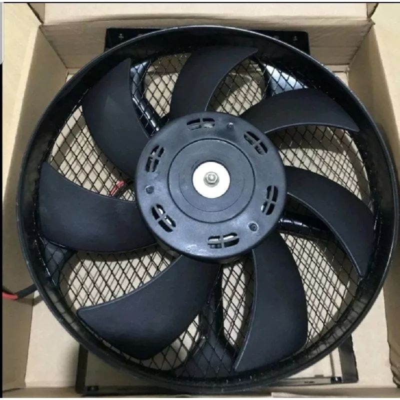 Extra fan AC mobil universal 10" 12V rangka besi
