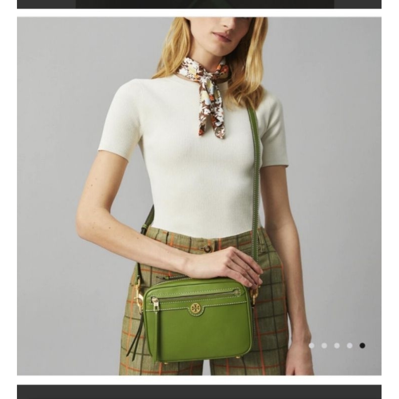 PRELOVE * ORIGINAL * TORY BURCH T MONOGRAM CAMERA BAG SHISO