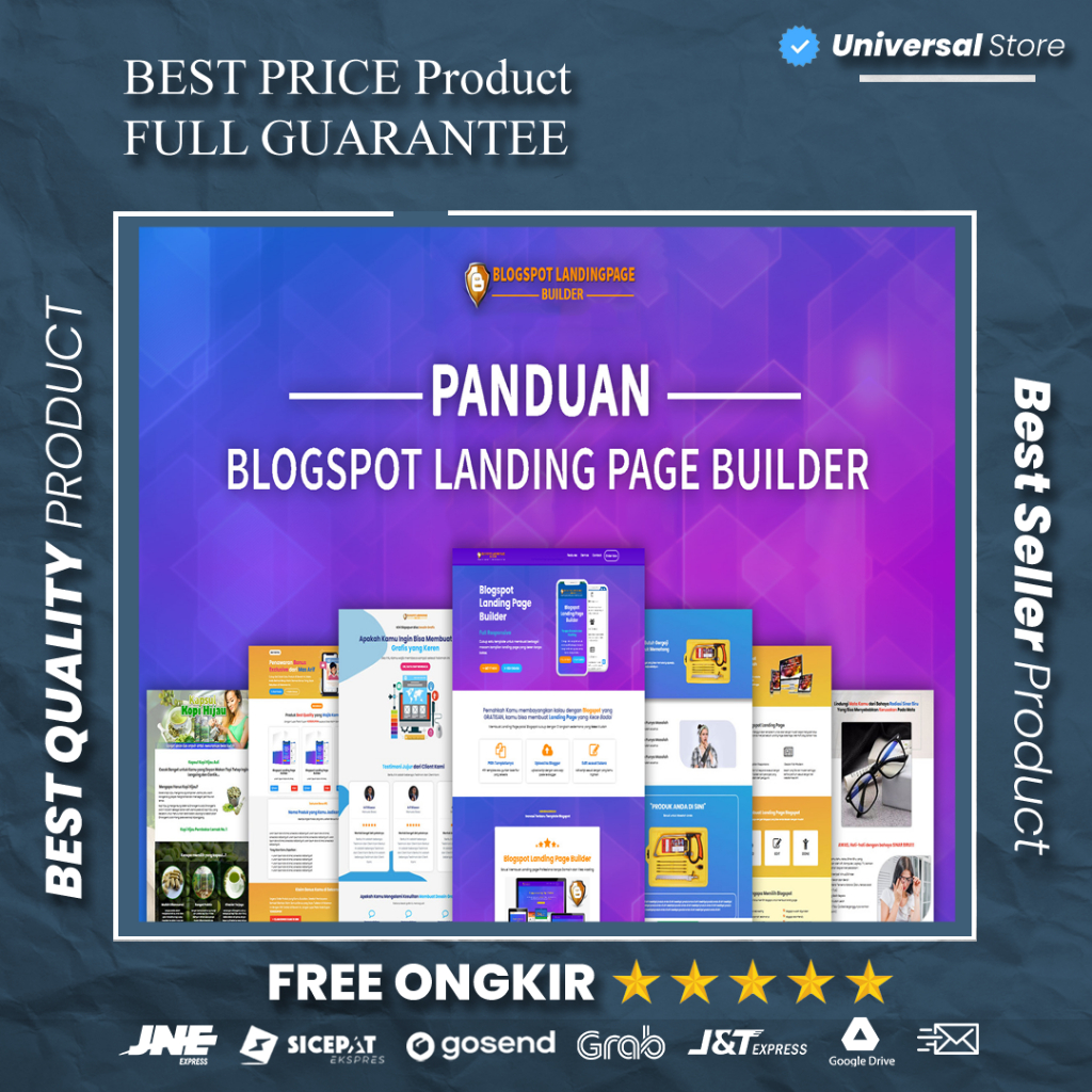 Program Blogspot Landing Page Builder Full Version Terbaru PRO Plus Premium