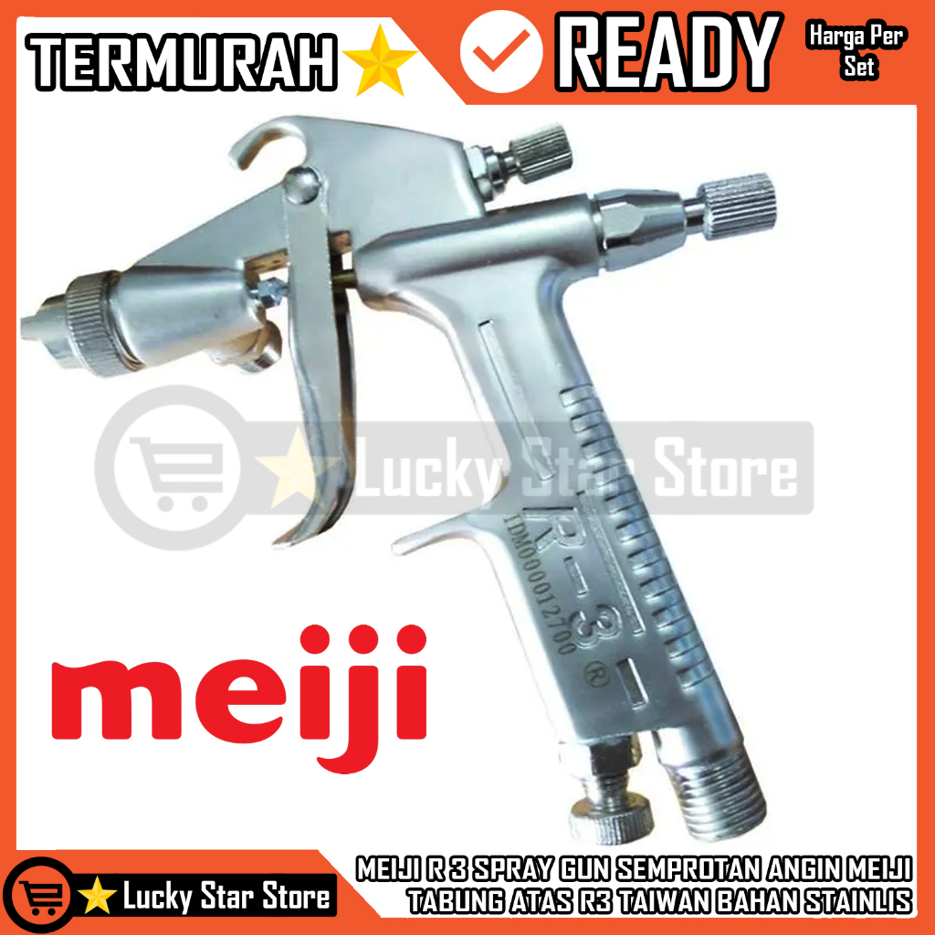 MEIJI R3 R-3 R 3 SPRAYGUN TABUNG ATAS MEIJI R 3 SPRAY GUN SEMPROTAN ANGIN MEIJI TABUNG ATAS R3 TAIWA