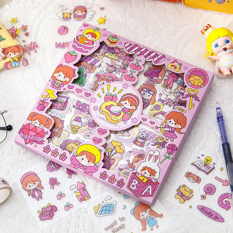 

Stiker Kartun Lucu Scrapbook Waterproof