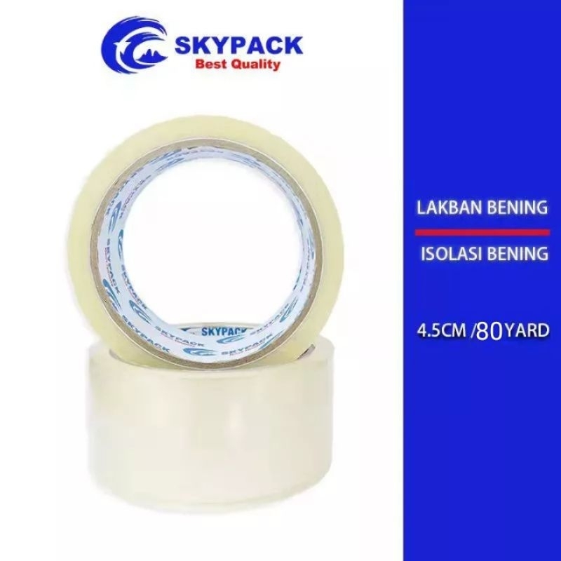 

[ SKYPACK ] Lakban Selotip Solasi Bening 24 mm 70 Yard