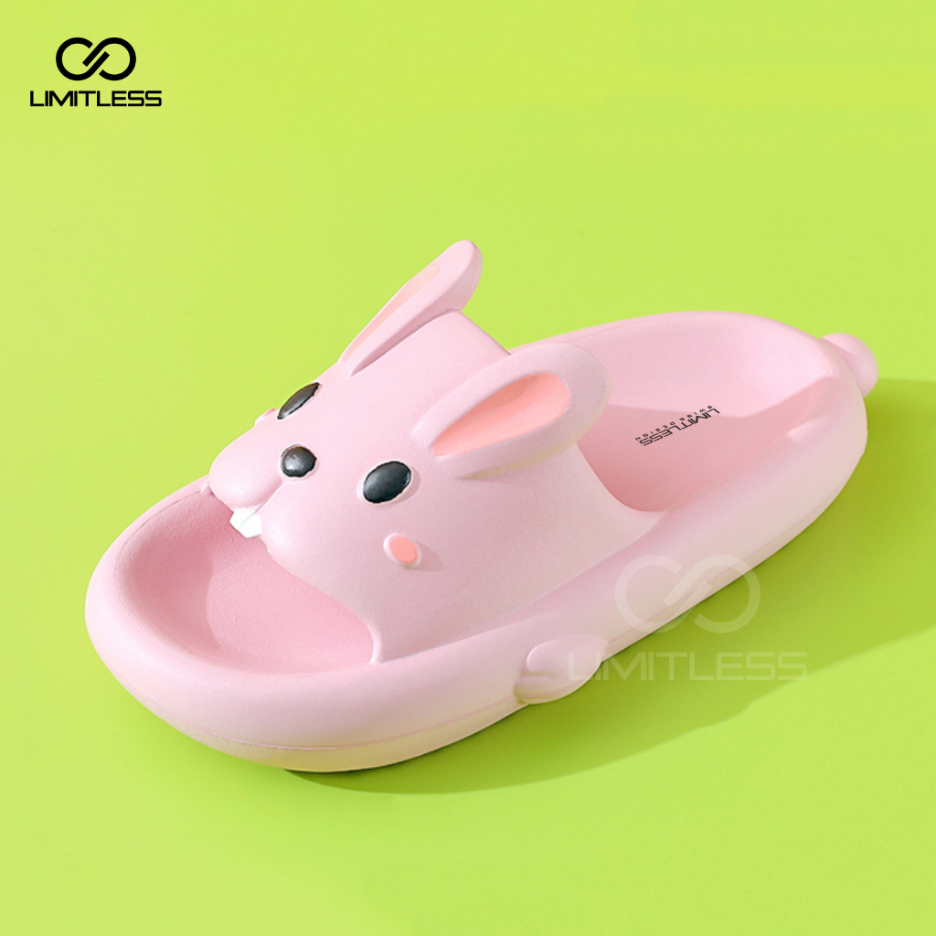 Sandal Slop Kelinci Wanita Premium Terbaru 2023 BUNNY Sendal Kelinci Dewasa Cewek Casual Sandal Rabbit Kelinci Indoor Outdoor