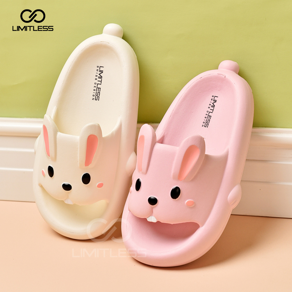 Sandal Slop Kelinci Wanita Premium Terbaru 2023 BUNNY Sendal Kelinci Dewasa Cewek Casual Sandal Rabbit Kelinci Indoor Outdoor