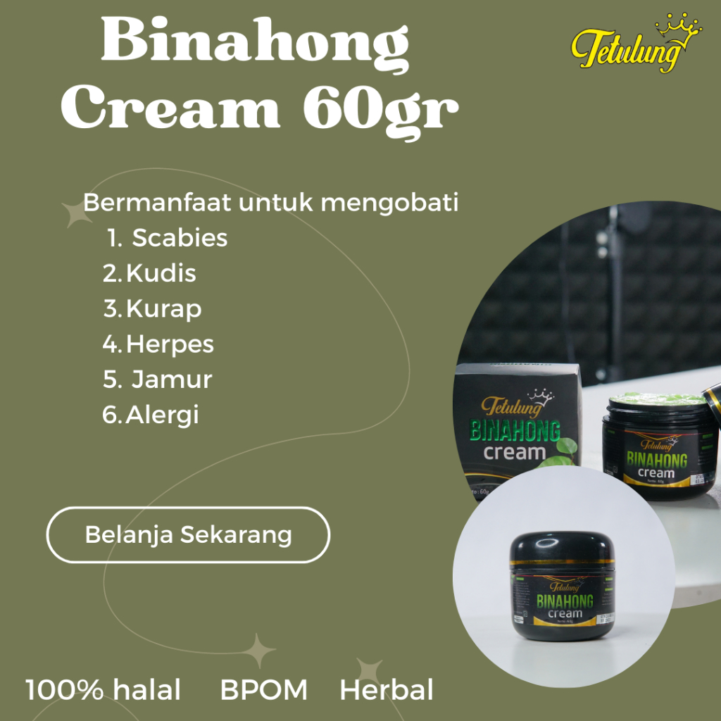 Salep Binahong 60gr Salep Paling Ampuh Untuk Mengatasi Gatal Dan Membantu Penyembuhan Bekas Luka