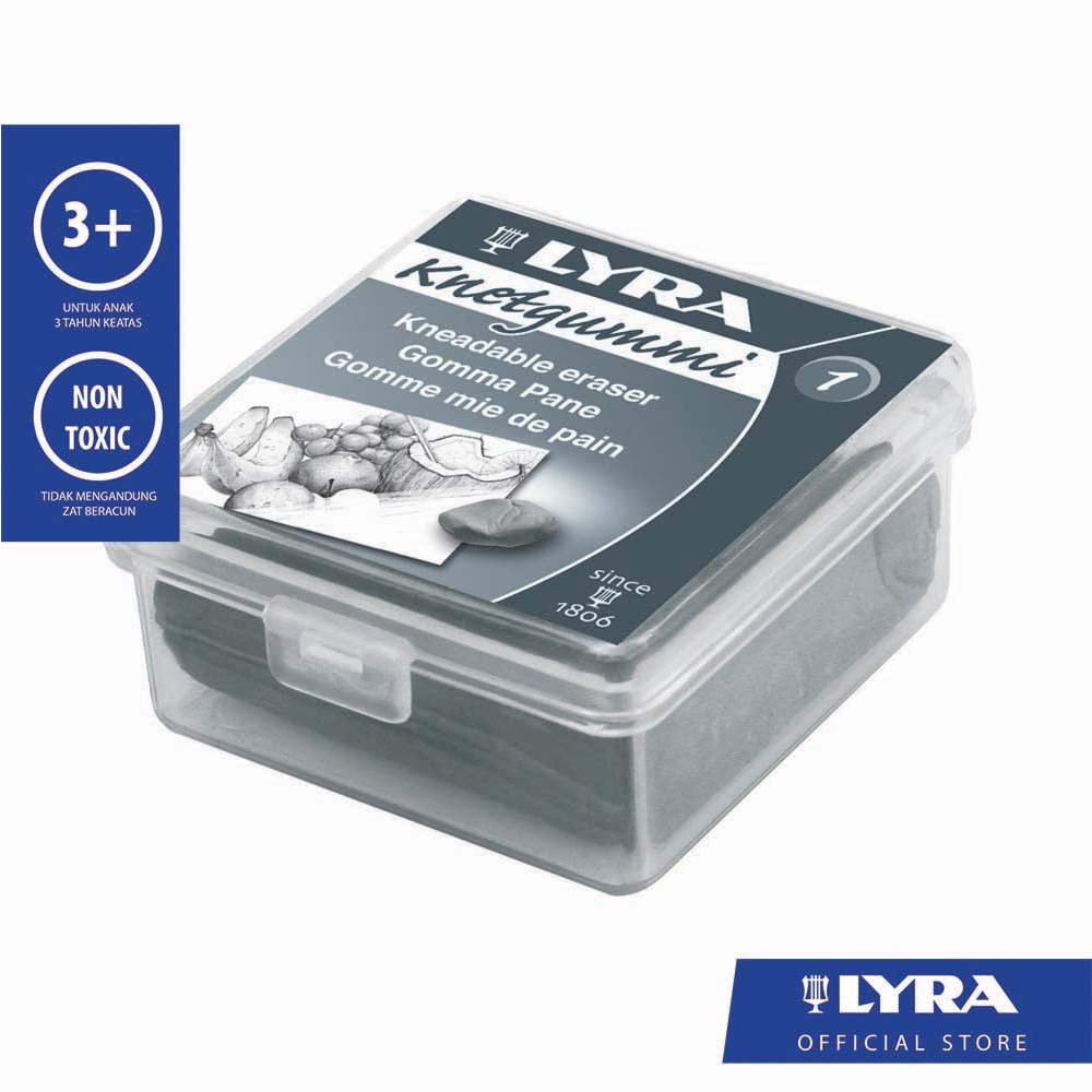 

Lyra Penghapus Elastis Kneadable Eraser (Knetgummi / Elastic Eraser) - Bisa Dibentuk, Tanpa Noda