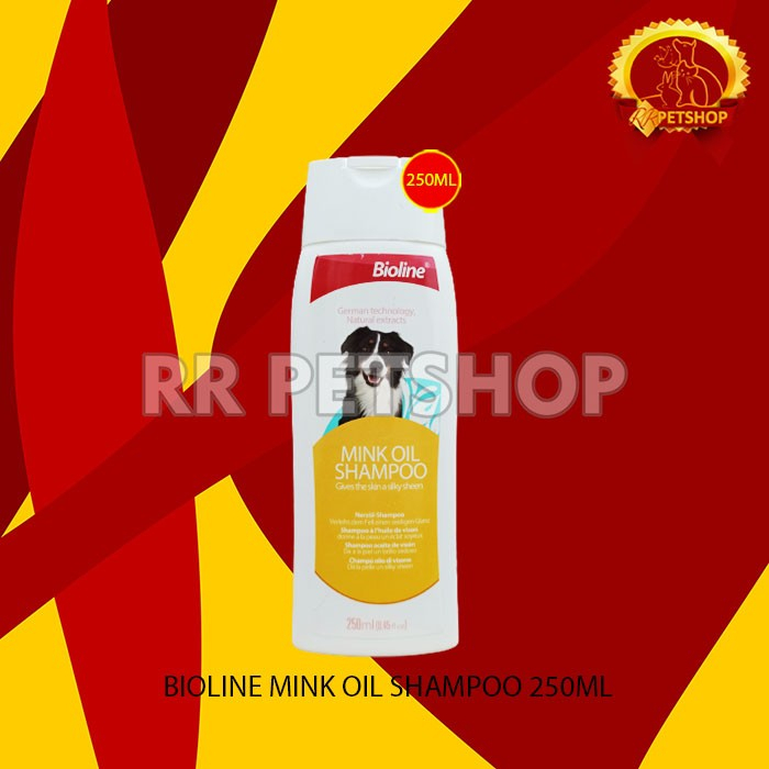 Shampo Anjing Bioline Dog Mink Oil Shampoo 250 ml