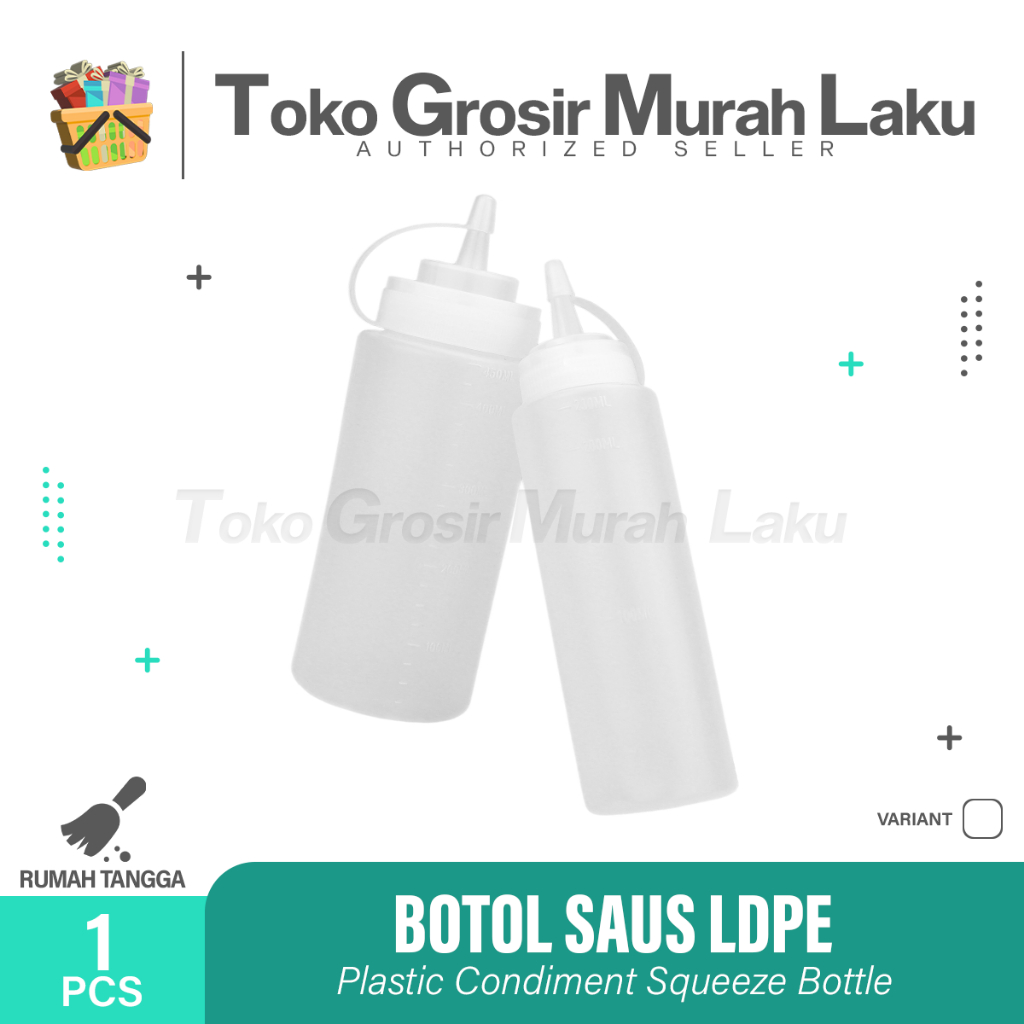 BOTOL SAOS KECAP BUMBU MAYONAISE MINYAK TOPPING PLASTIK TRANSPARAN