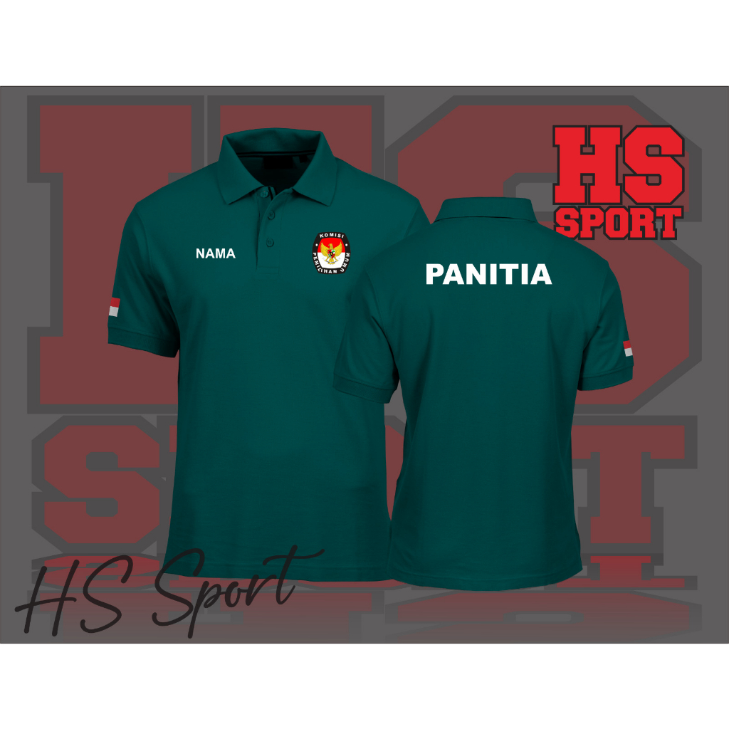 POLO KPU KOMISI PEMILIHAN UMUM - BAJU POLO PEMILIHAN - BAJU POLO KERAH TSHIRT LOGO PANITIA