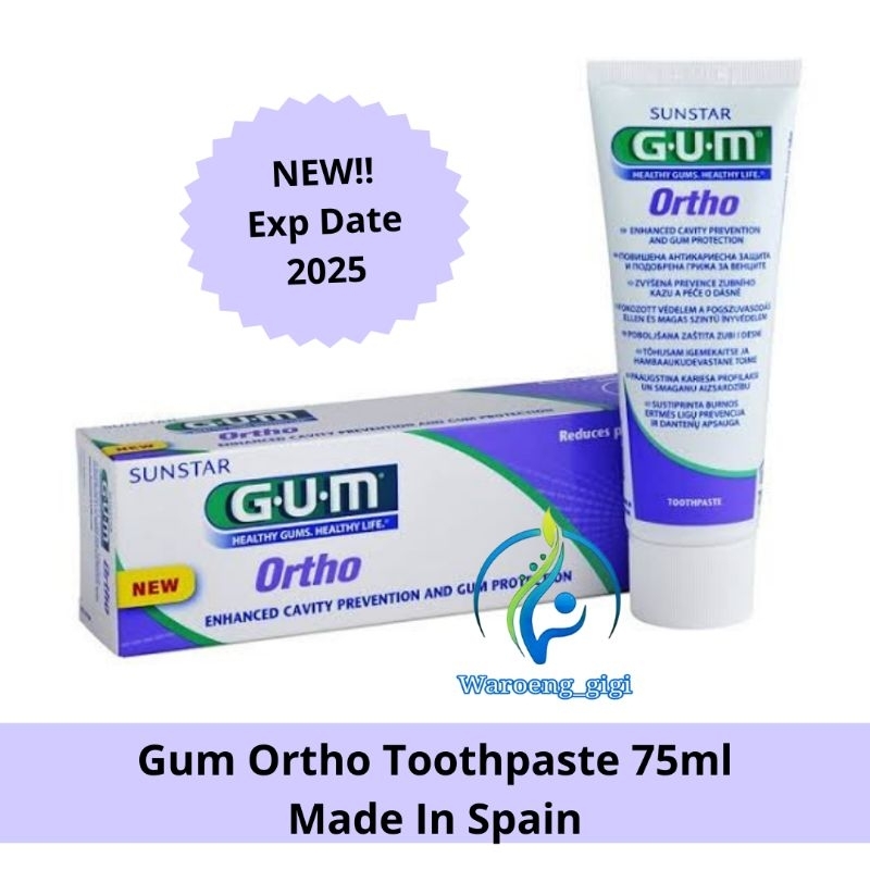 (Exp 2025) Pasta Gigi Ortho Merk GUM / Odol Khusus Ortho Behel Merk Gum