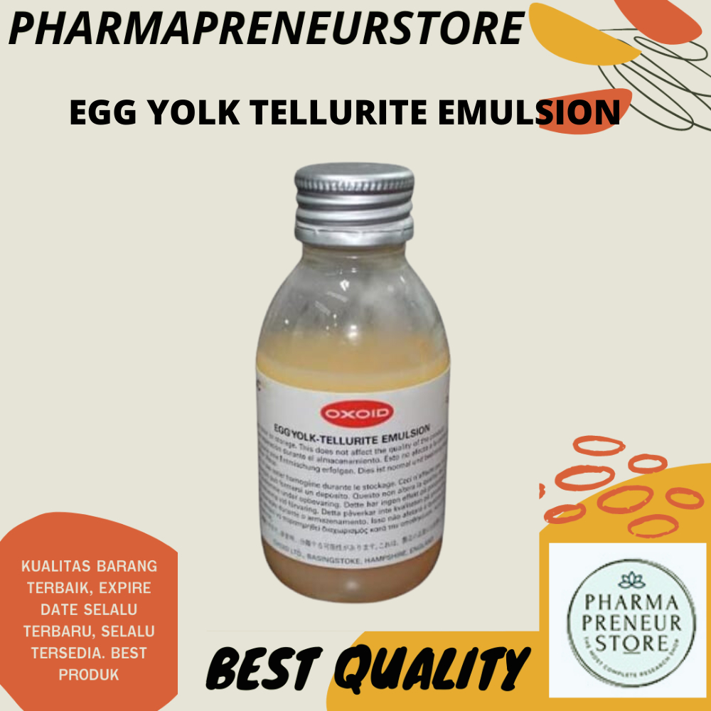 EGG YOLK TELLURITE EMULSION 100 ML OXOID BEST QUALITY