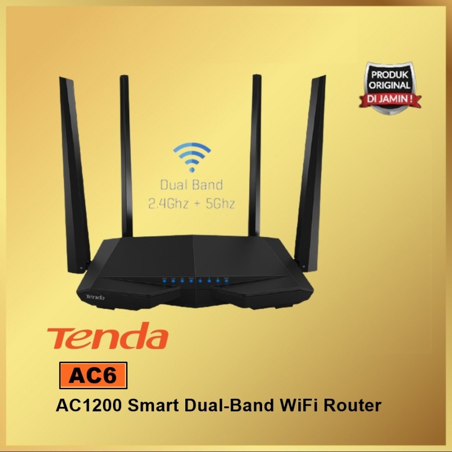 Tenda AC6 Dual Band AC1200 MU-MIMO WiFi Wireless Router AC 6 AC 1200