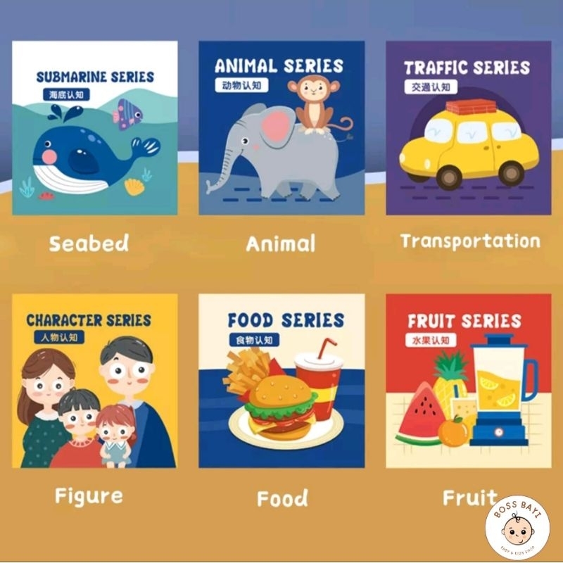 BOSS BAYI - Soft Book / Mainan Buku Kain Bayi Anak