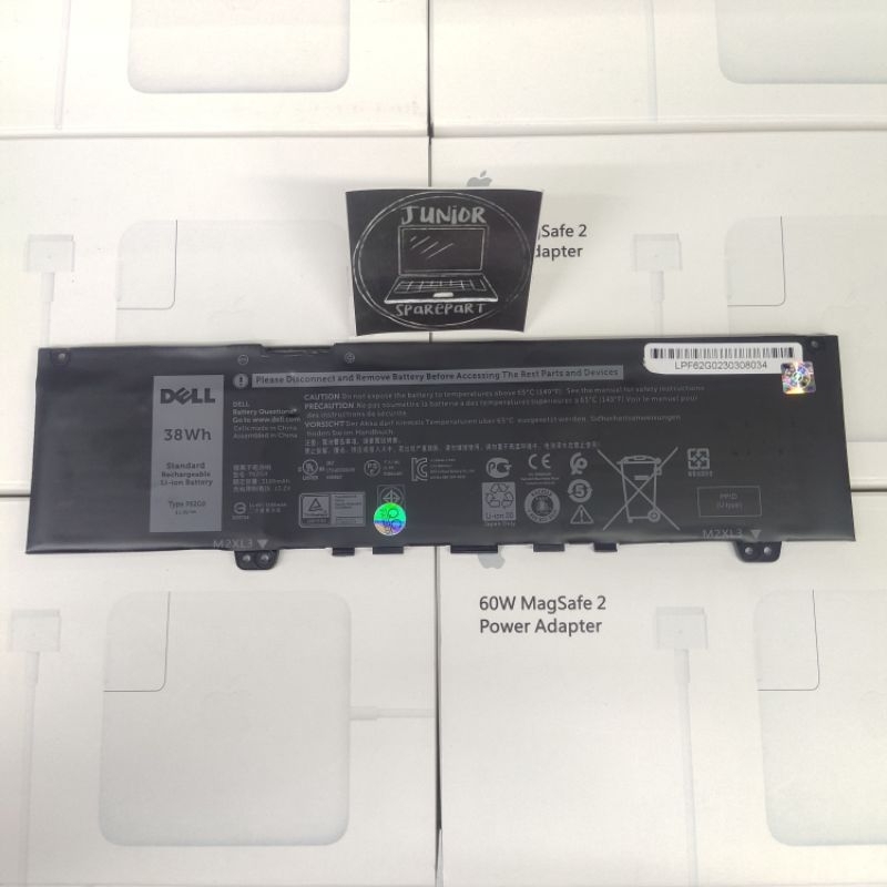 Baterai Ori Laptop Dell Inspiron 13 Vostro F62G0