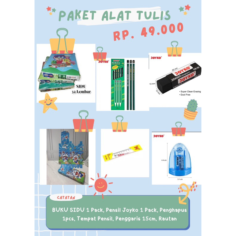 

Peket Alat Sekolah / ATK Murah