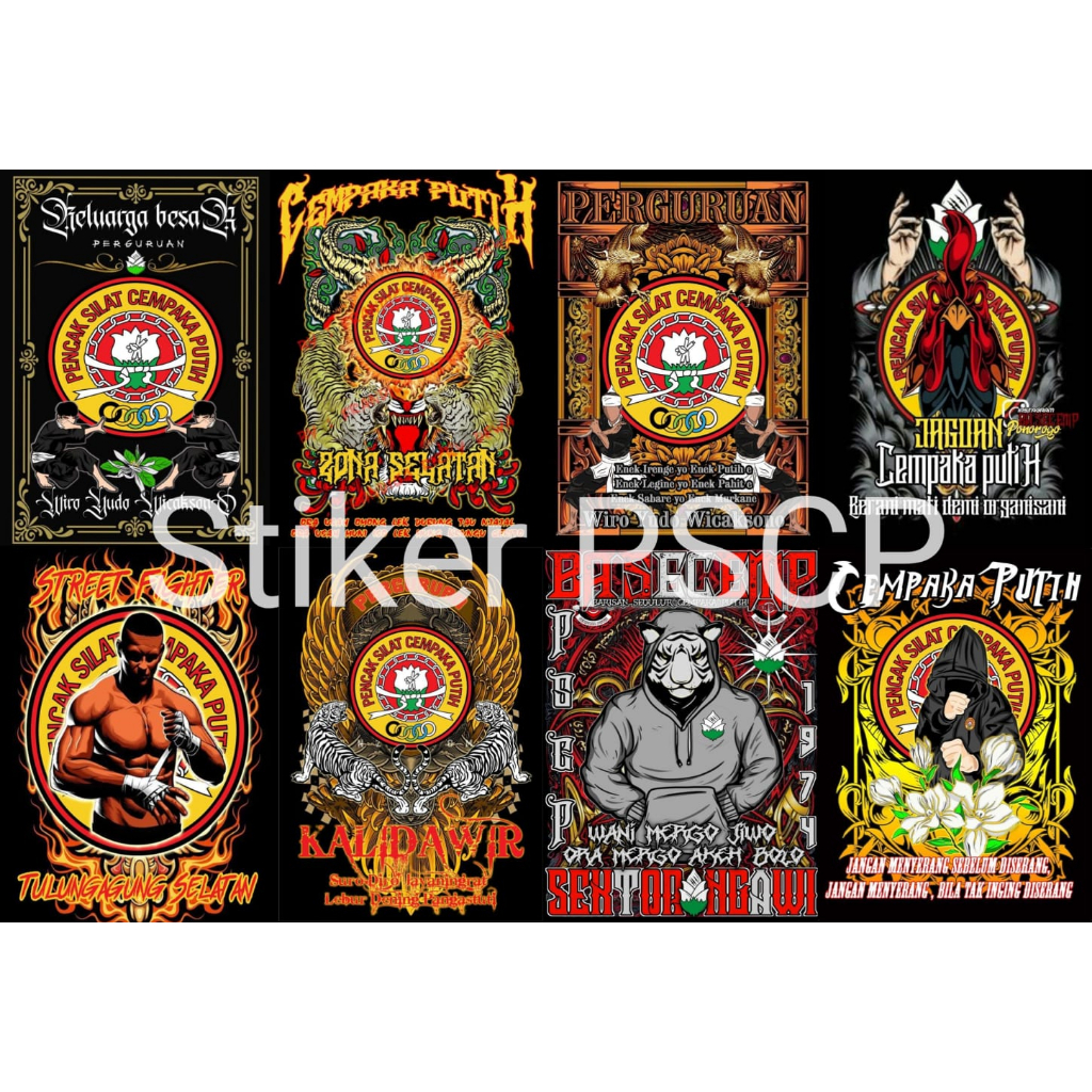 STIKER PSCP GLOSSY 8 BIJI