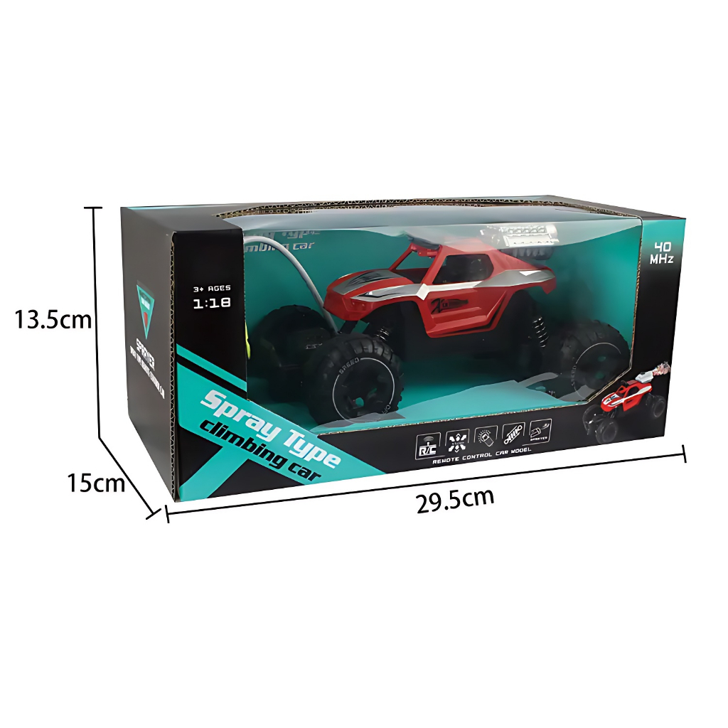 RC Spray Climbing Car Mengeluarkan Asap | Mainan Anak Laki Laki Mobil Mobilan Remote Control Seru