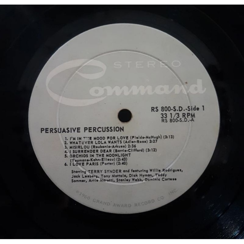 Vinyl Piringan Hitam 12 inch Persuasive Percussion