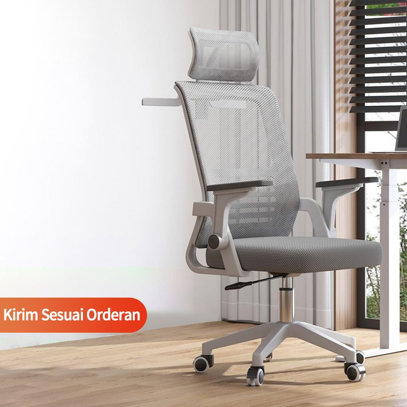 Baru kursi putar ergonomis / kursi kantor / kursi belajar /  kursi kerja /  kursi komputer /  kursi gaming dengan Dukungan Lumbar Sandaran Tangan