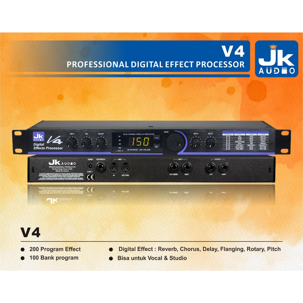 Efek vokal V4 Jk Audio Digital Effect