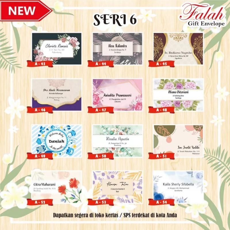 

Amplop Kondangan Isi 50 Lembar (Sudah termasuk cetak Tulisan)