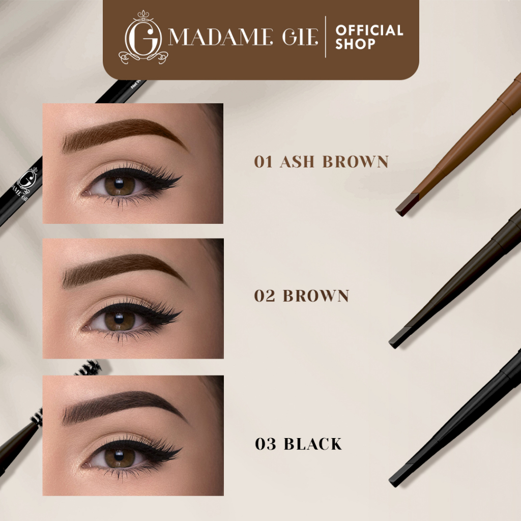 Madame Gie Supa Fine Mechanic Brow - MakeUp Pensil Alis