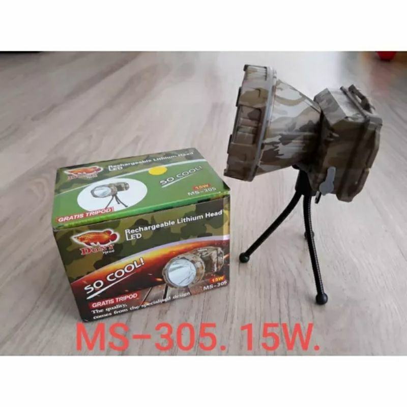 DONY Senter Kepala Head Lamp Cas MS - 305 | LED SO GOOD 