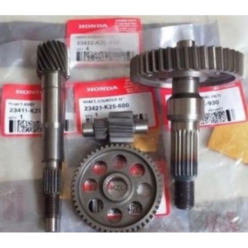 GIGI GEAR GARDAN RASIO SET AS PULLY AS RODA BEATF1 SCOOPY SPACY VARIO 110 INJEKSI HONDA K25 KZL