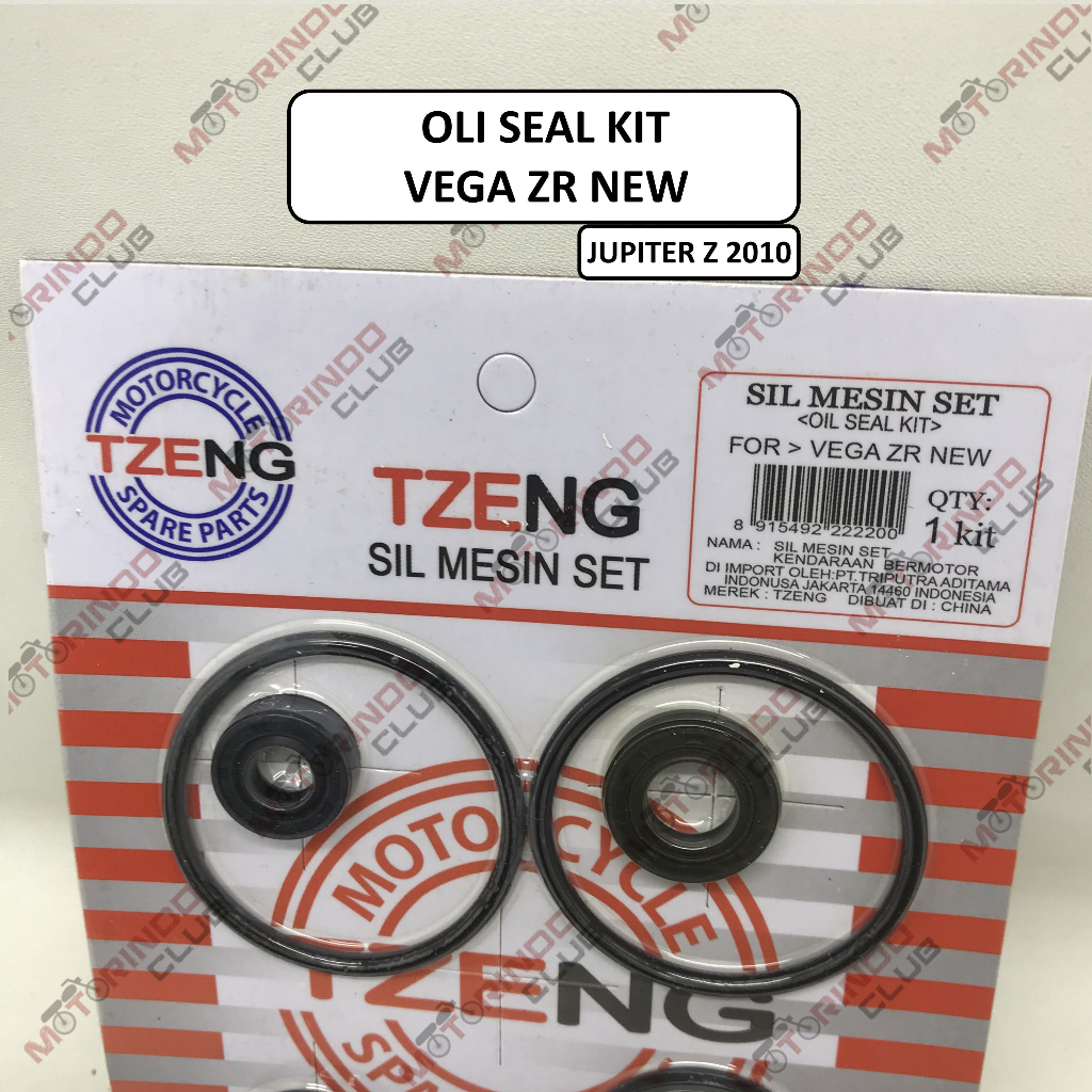 Seal Komplit / Oil Seal Kit Motor VEGA ZR NEW ; JUPITER Z 2010 Merek Tzeng
