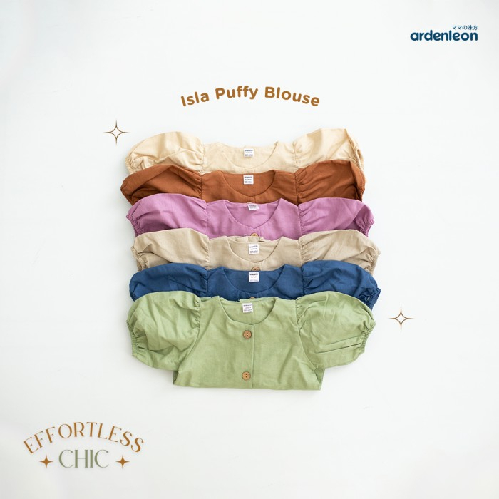 Ardenleon Isla Puffy Blouse - Atasan Anak Perempuan