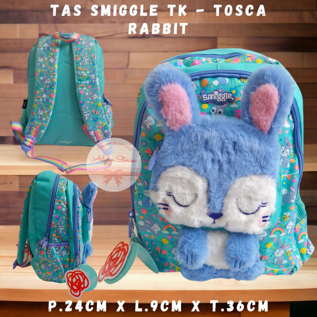 Tas Ransel Anak TK smiggle boneka koala / Astronot / Dino / Rabbit