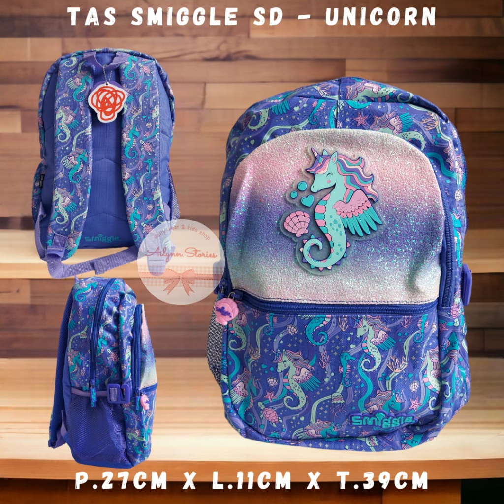 Tas Ransel Sekolah Anak SD Smiggle anak cewek &amp; cowok