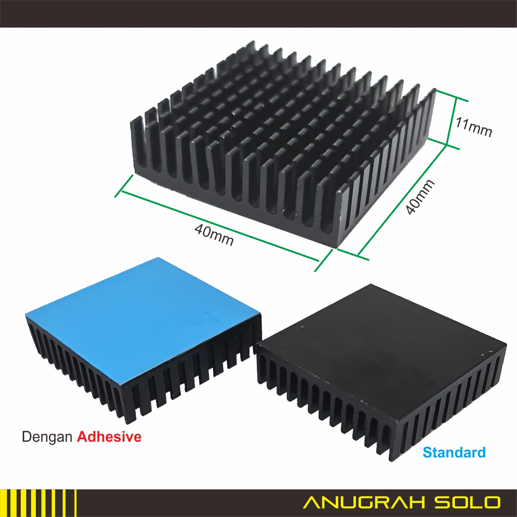 Heatsink Heat Sink 40x40x11mm Pendingin Aluminium Heat sink