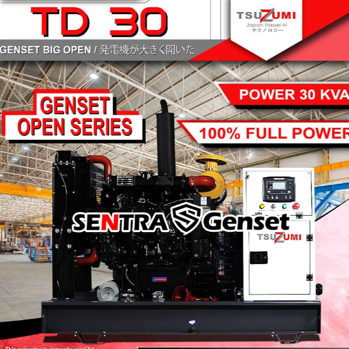 Genset 30 KVA Tsuzumi TD 30 Japan Technology
