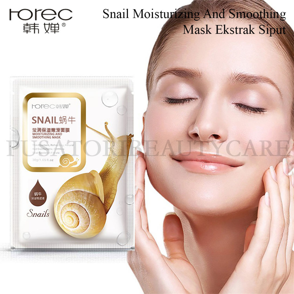 HCHANA/ROREC Masker Snail Moisturizing And SmoothingMask Ekstrak Siput