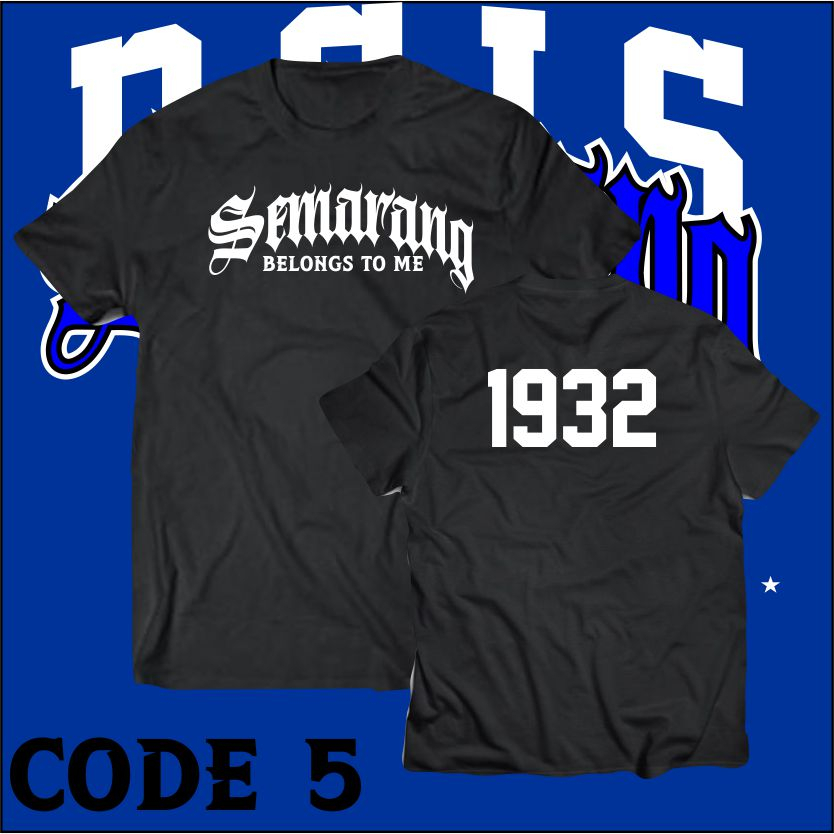 Kaos psis Semarang Mahesa Jenar 1932 PSIS Panser Biru Fans