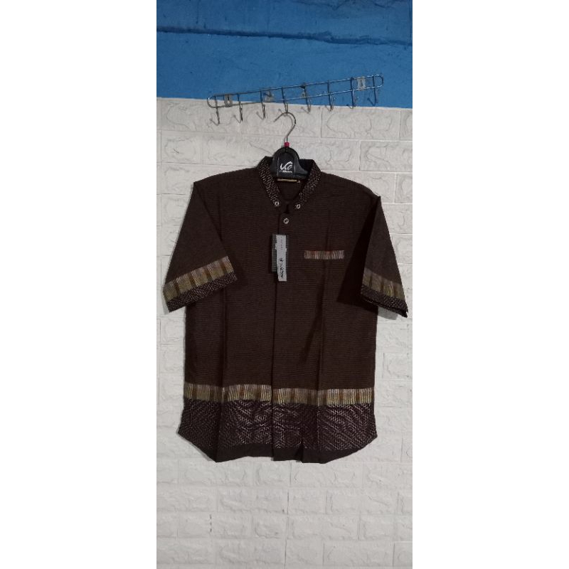 Kemeja Koko AL-ZABBAR SONGKET / Kemeja Koko Dewasa pendek