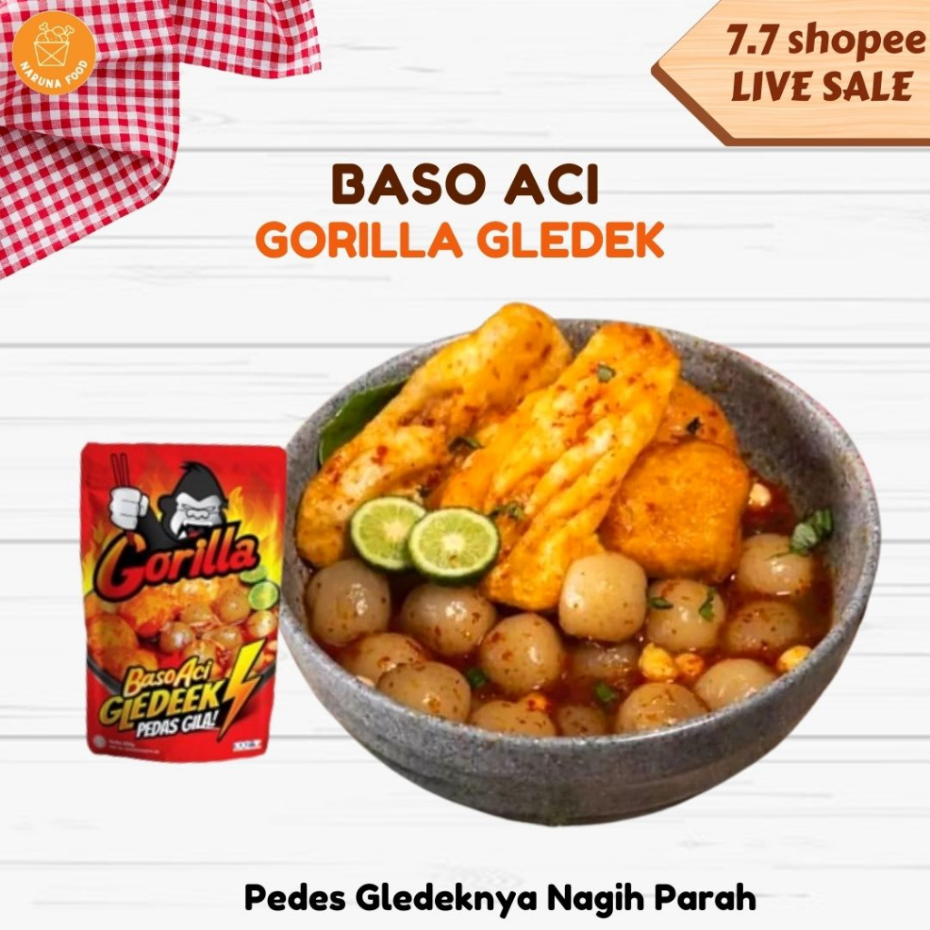 PROMO 10.10 PROMO Baso Aci Gorilla Pedes Gledek Bakso Aci Gorila Pedas Gila Murah Meriah Gurih Nikmat Promo Baso Aci Boci Pedas Paling Laris