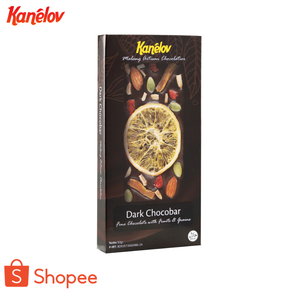 

Chocolate Dark - Cokelat Hitam - Dried Fruit - Cokelat Kanelov - Cokelat Premium Cocoa Butter - Artisan Chocolate