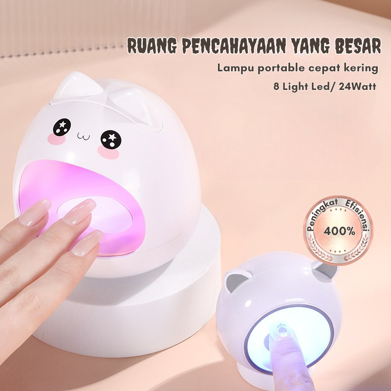 MSY ANNIES SUN UV LED X5 120watt/Lampu UV Gel Nail Art/Lampu LED Nail SUN 54W/Handlight USB Charging/Pengering Kutek UV LED